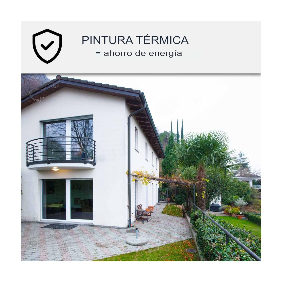 ARCANE INDUSTRIES Pintura reflectante para fachadas, anticalor: ARCAREFLECT - 1220-2,5 L Blanco