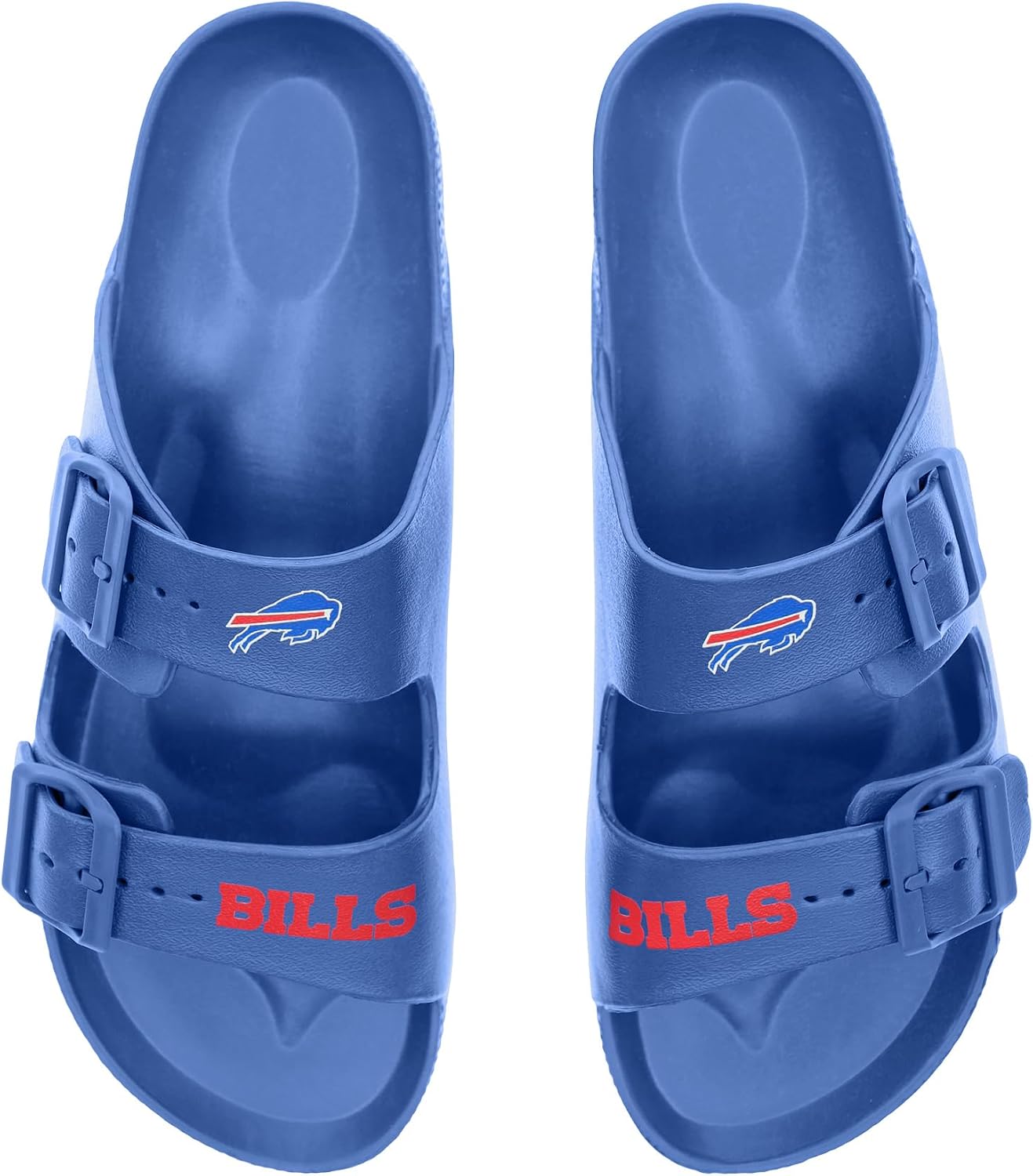 FOCO NFL Team Logo Double Buckle Comfortable Slip-On Women's Sandals