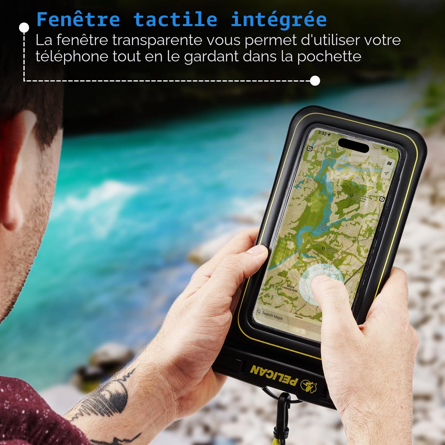 Pelican - Pochette pour téléphone Portable étanche - Noir