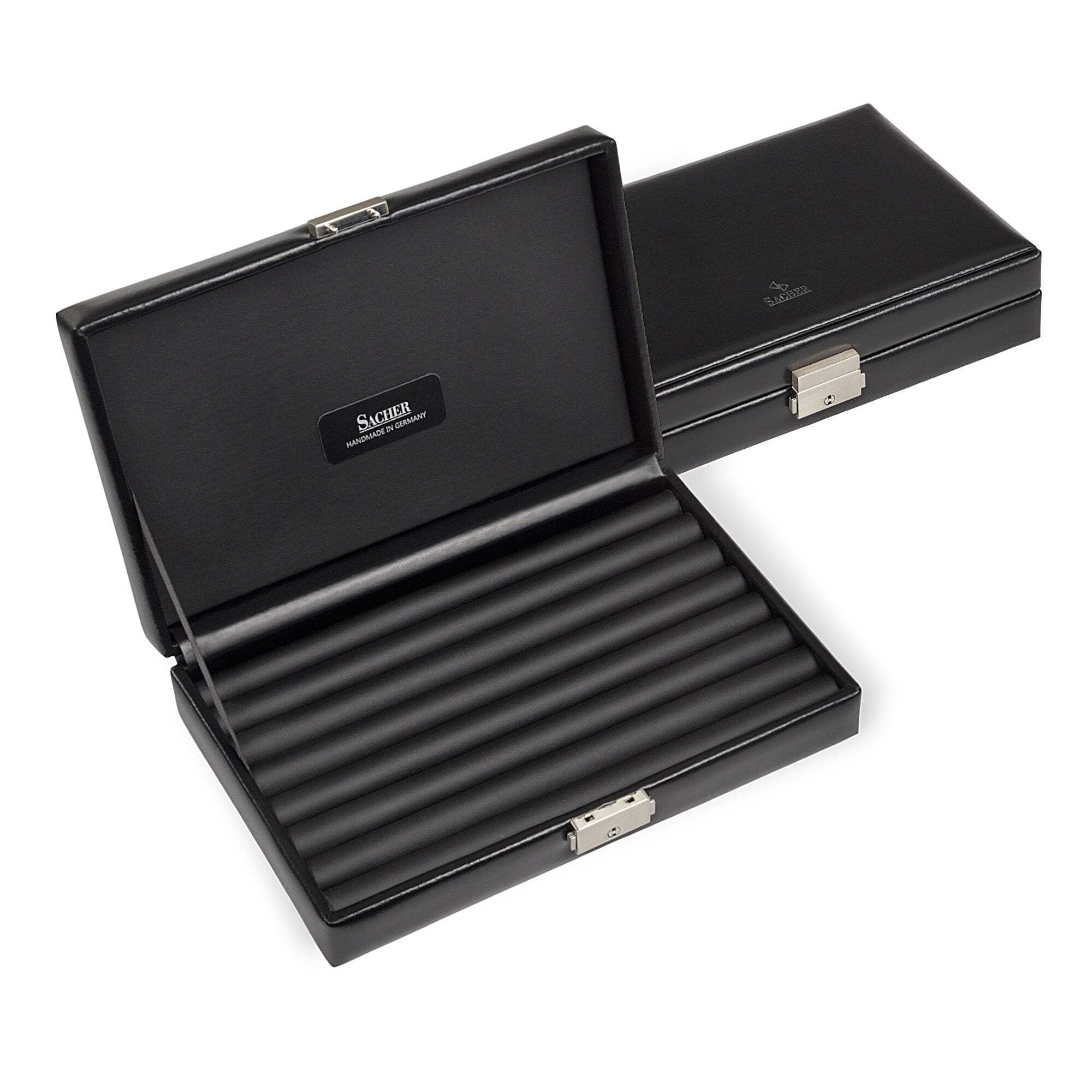 SACHER Estuche para anillos negro exclusive/negro (piel)