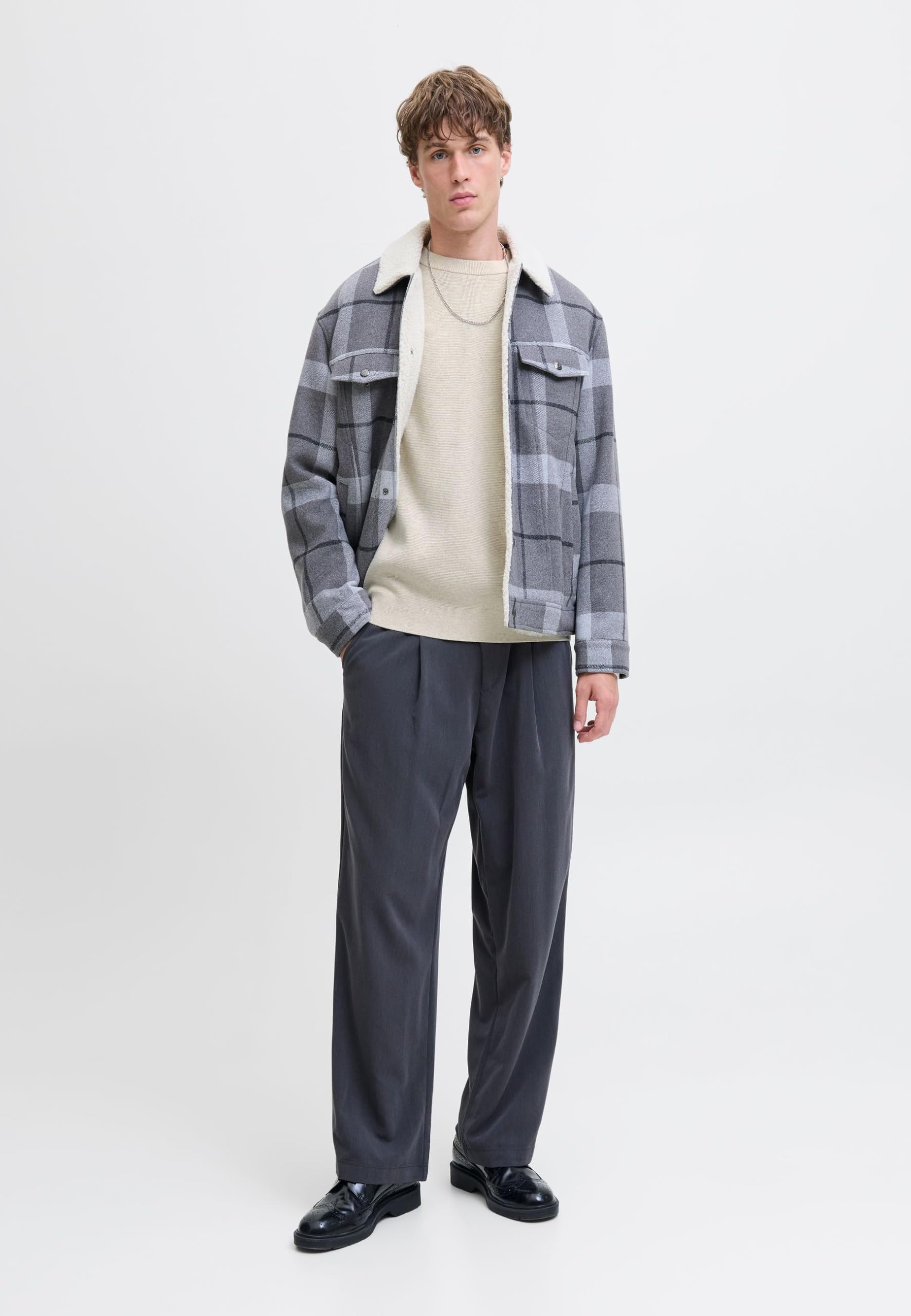 JACK & JONES Jprccmilano Stitch Knit Crew Neck SN Jprccmilano Stitch Knit Crew Neck SN Uomo (Pacco da 1)