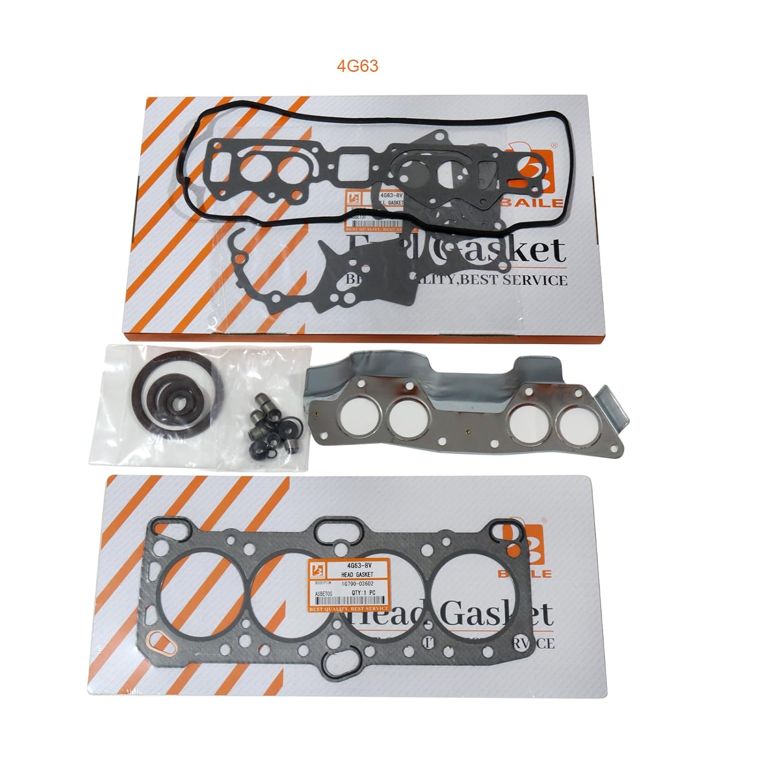 4G63 4G63T Full Gasket Kit for Mitsubishi Engine Forklift MD188097 M188100