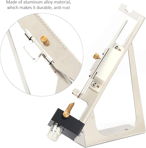 Miniatura 3 de Fletching Jig, herramienta ajustable de aleación de aluminio apta para la mayoría de los tipos de flechas