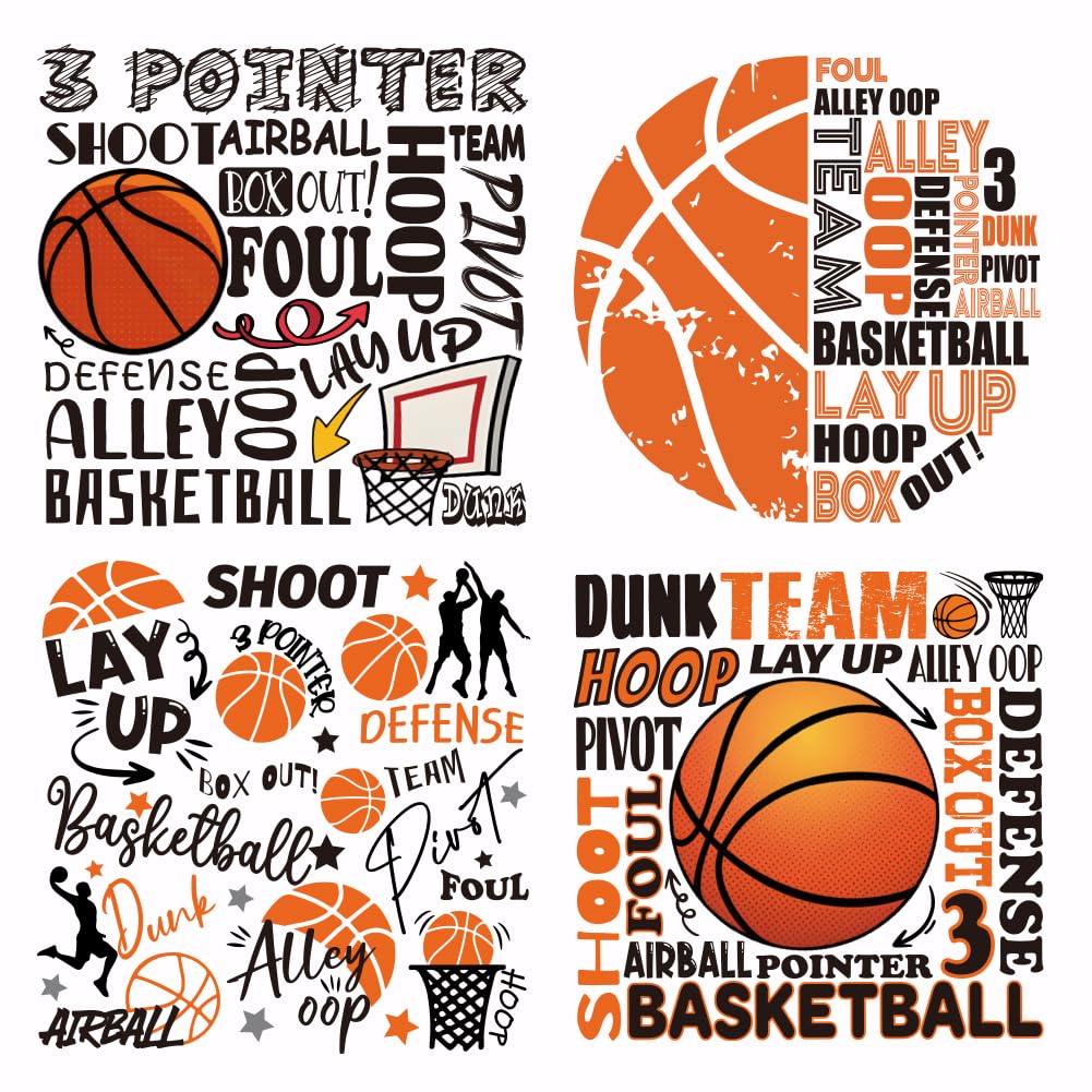 Écussons transfert chaleur basket autocollants thermocollants sac