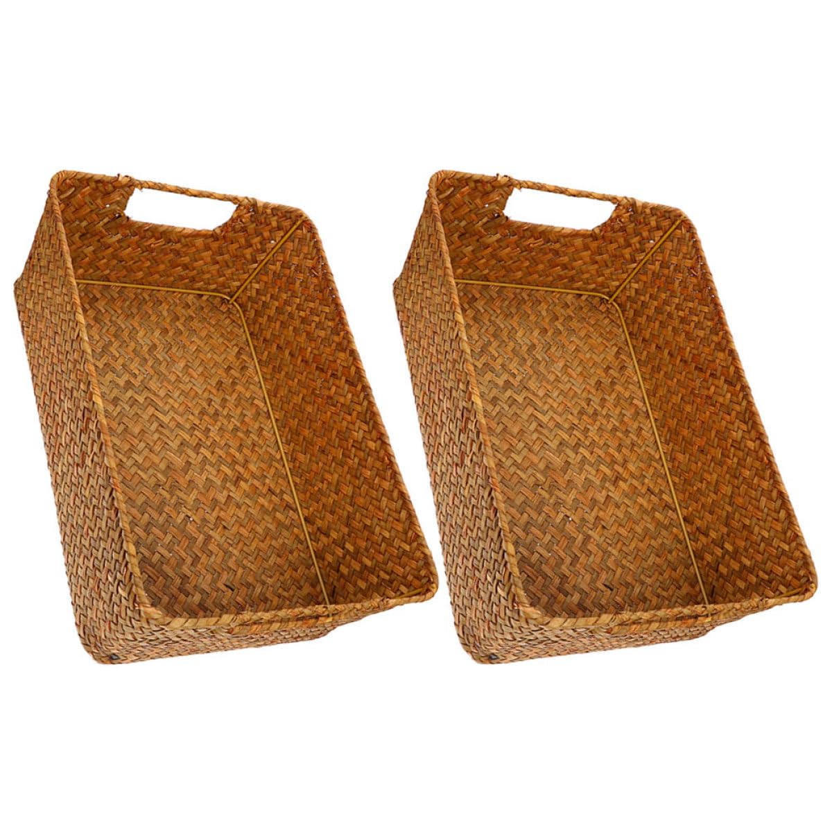 Panier rangement osier synthétique x2 pour fruits et snacks