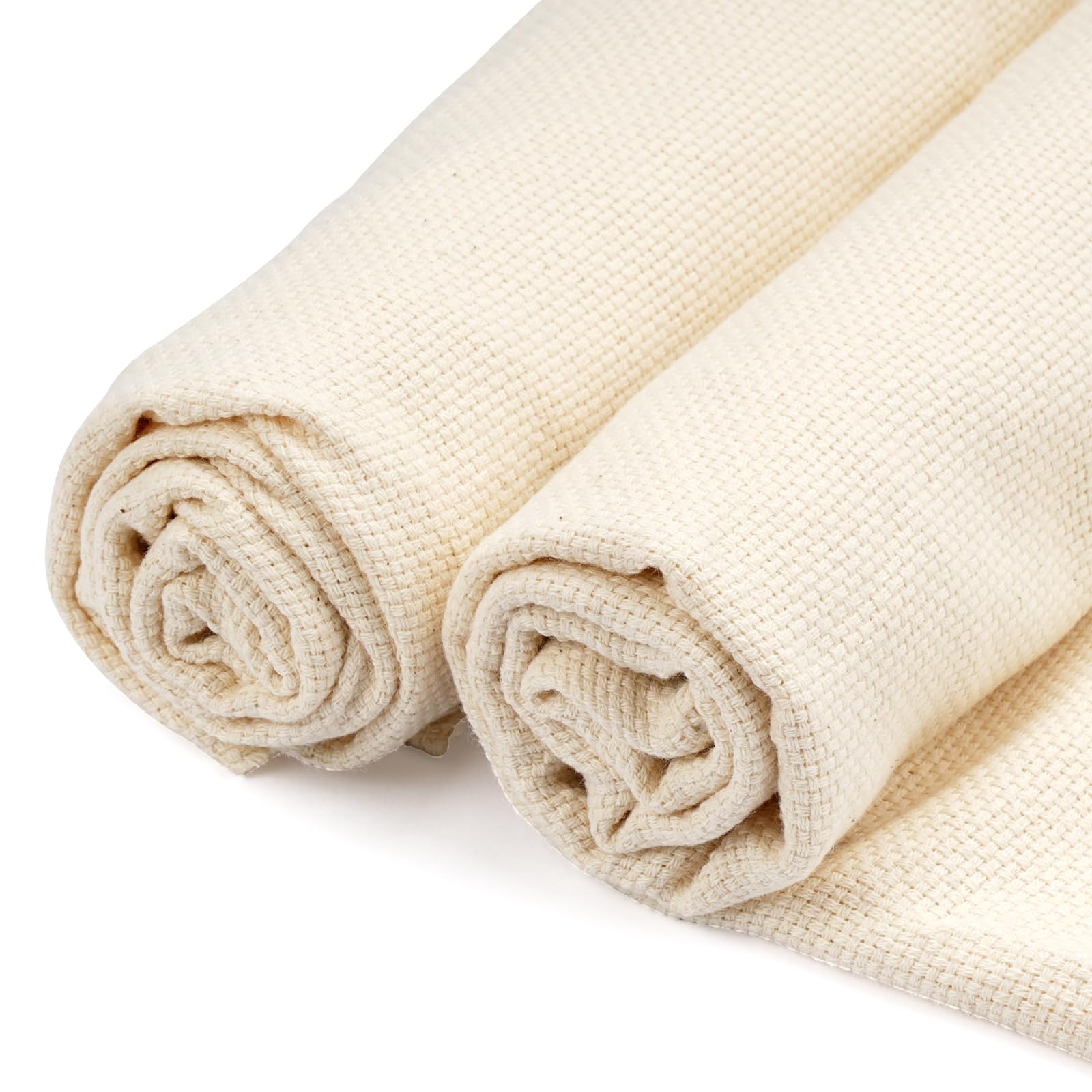 Tissu Tufting 100x150 Cm | Toile De Moine Lignes Jaunes | Pour Tapis Et Broderie à La Main