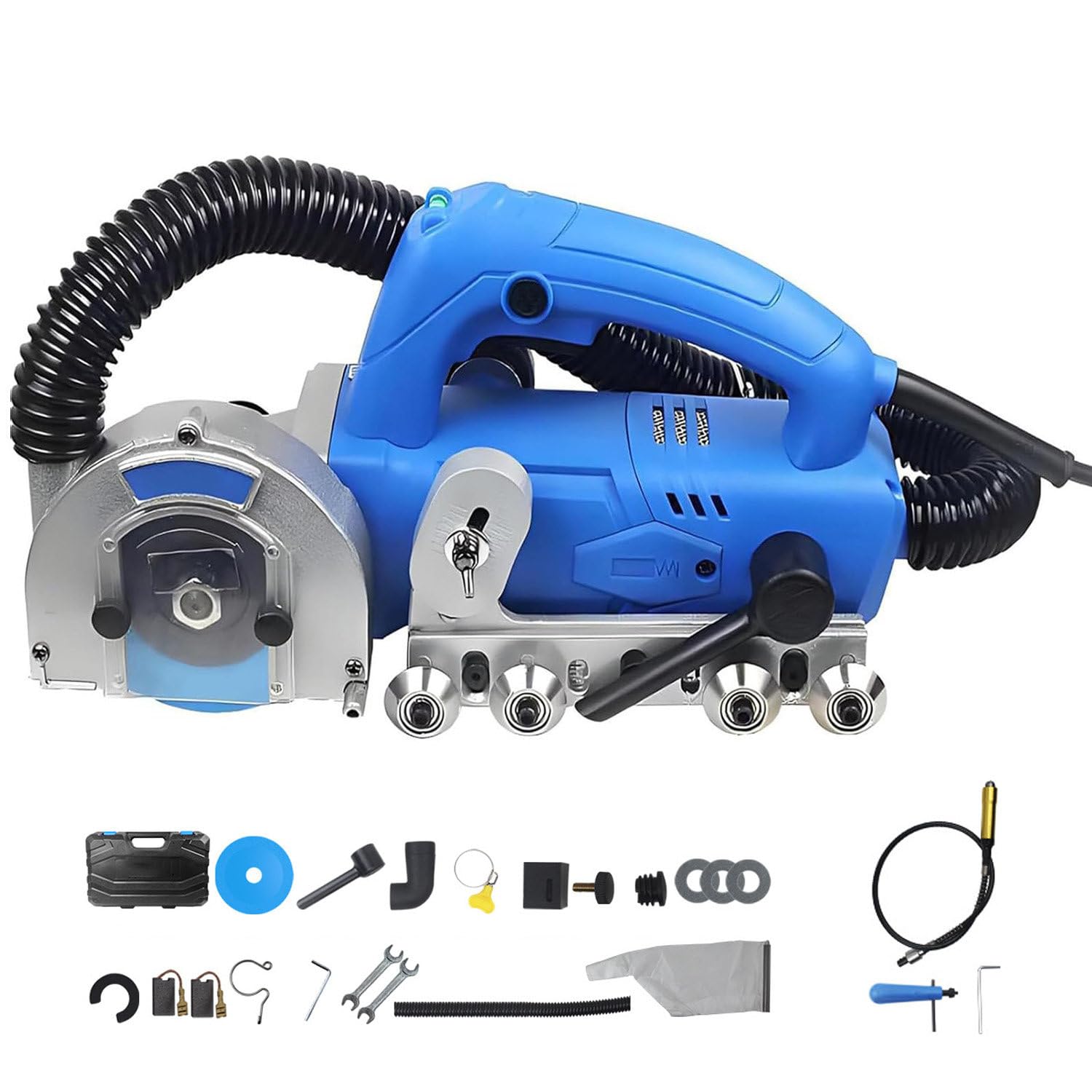 Máquina de limpieza de juntas de azulejos, herramienta eléctrica de extracción de lechada de 1200 W con bolsa de recogida de polvo, accesorio completo para limpieza de lechada de azulejos de cocina y