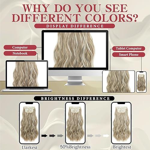 Miniatura 5 de Extensiones de cabello con clip, 4 piezas de extensiones suaves, naturales y fáciles de usar con extensiones largas onduladas para bodas, disfraces