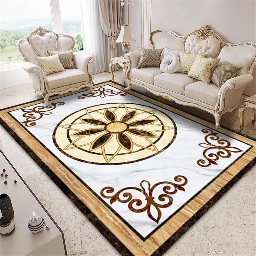 Alfombra amarilla 80x120cm protectora de suelo para pasillo y habitacion