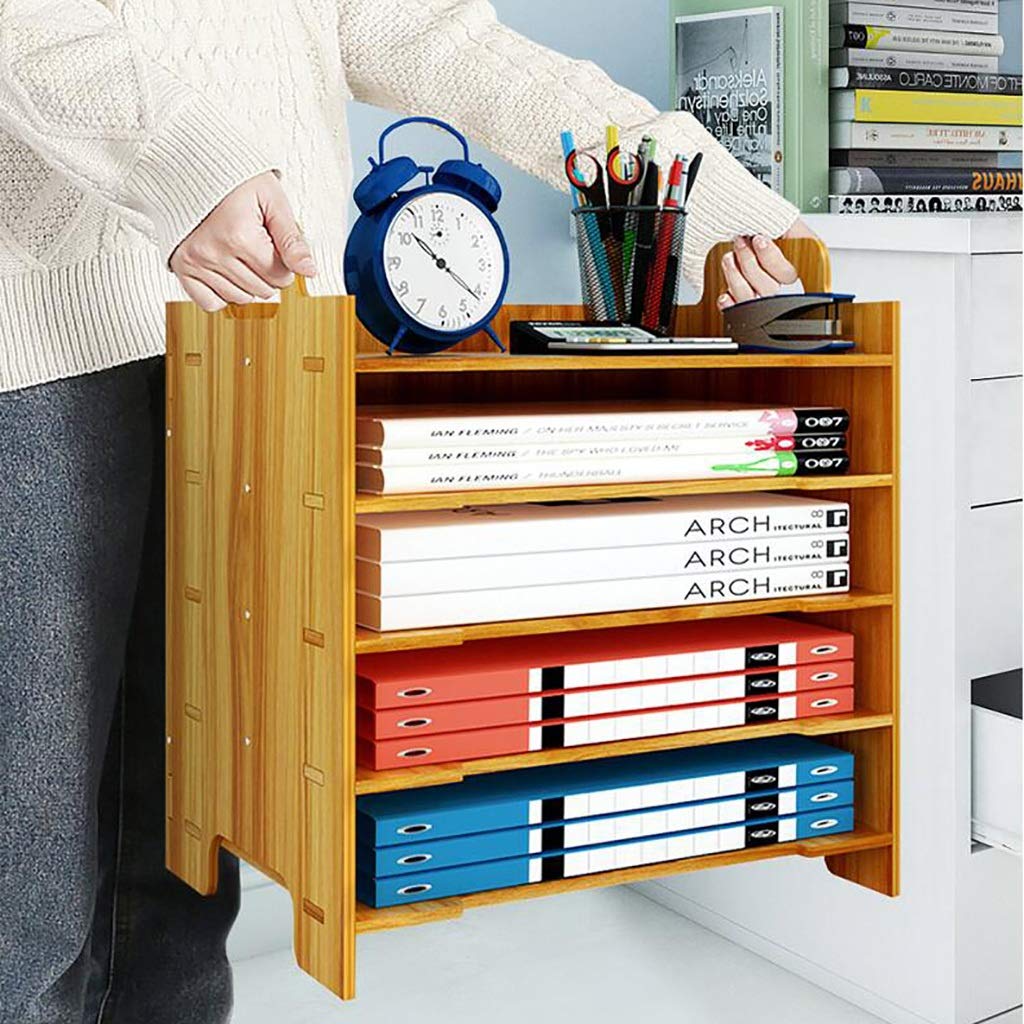 le File A4 MultiLayer Sto Box Desk File Rack impilabile Cartella SorterEfficiente Documenti Sto Solut per la casa &