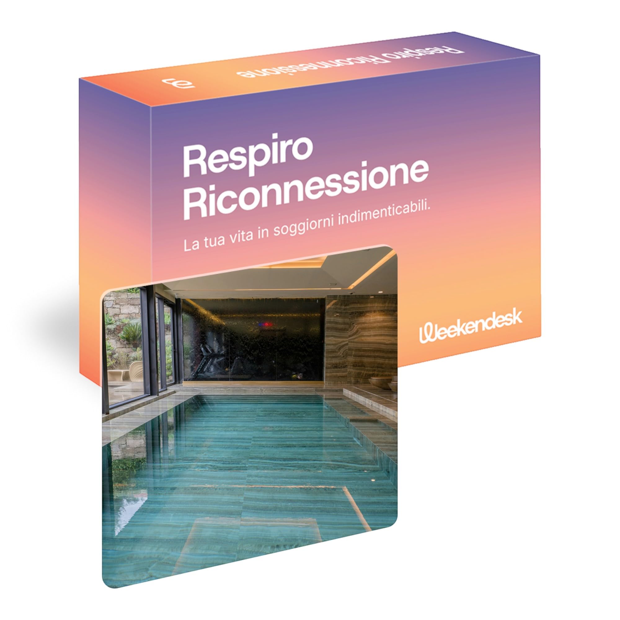 WEEKENDESK Minivacanze Rilassanti - Cofanetto Regalo per 2 Persone - 2 Notti in Hotel 4 o 5 Stelle con Colazione, Spa ed Extra Speciale - Regalo Uomo Donna Compleanno e Coppia