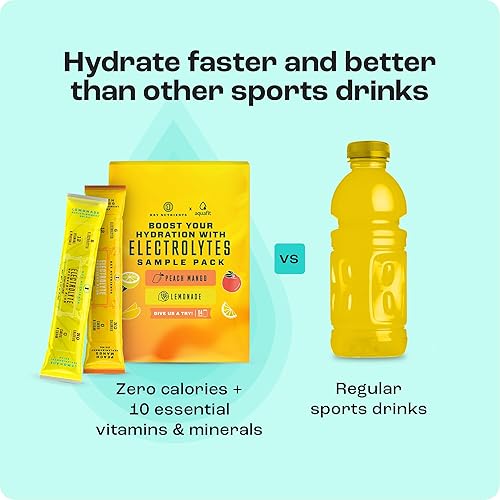 Miniatura 6 de KEY NUTRIENTS Paquetes de hidratación  2 deliciosos sabores en electrolitos en polvo paquetes sin azúcar, paquete de 4  Sin calorías, electrolitos