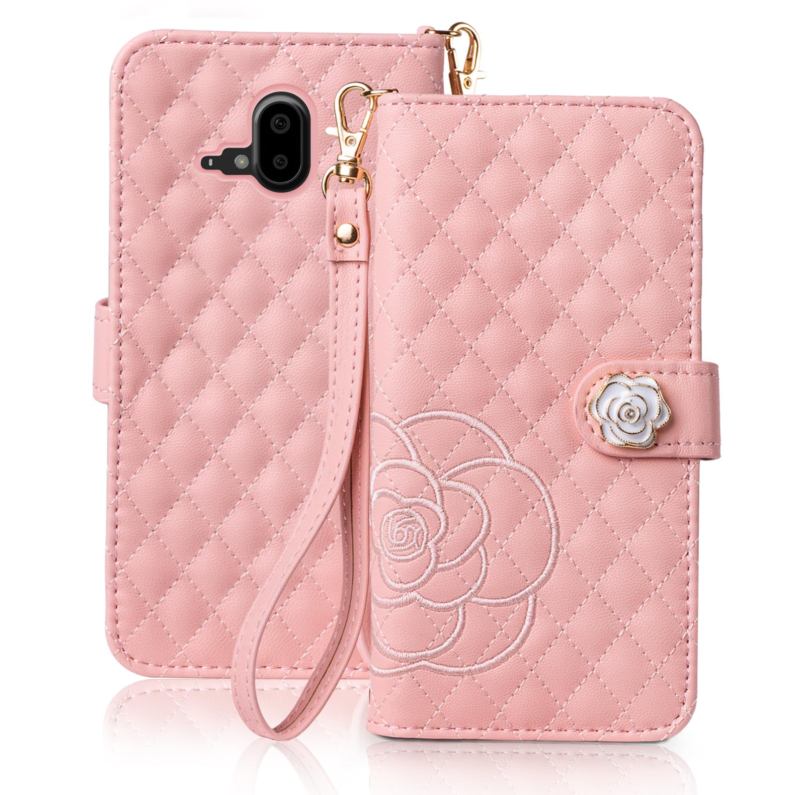Amazon.co.jp: SZJAMIE らくらくスマートフォン F-52B ケース 手帳型