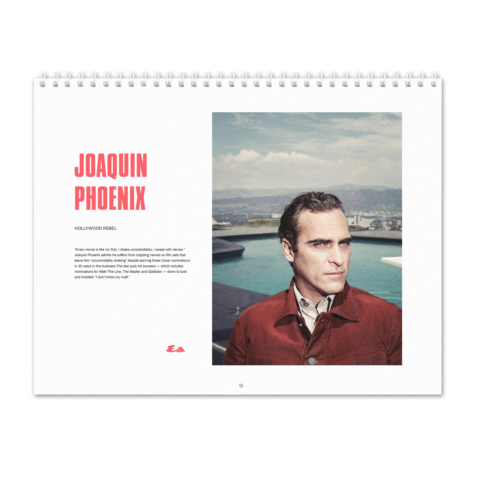 Joaquin Phoenix - Hollywood Rebel Wall Calendar