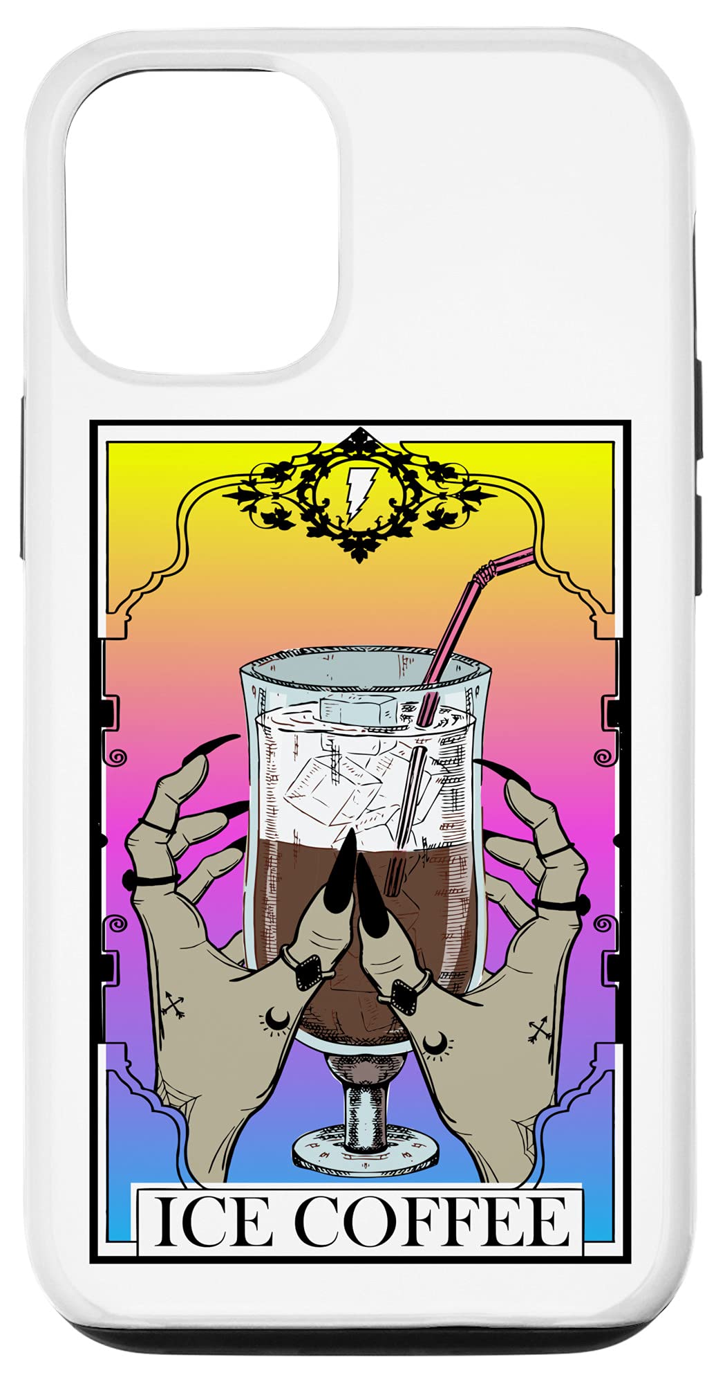 Amazon Iphone 12 12 Pro The Iced Coffee タロットカード リーディング 魔女 美的ハロウィン スマホケース 家電 カメラ オンライン通販