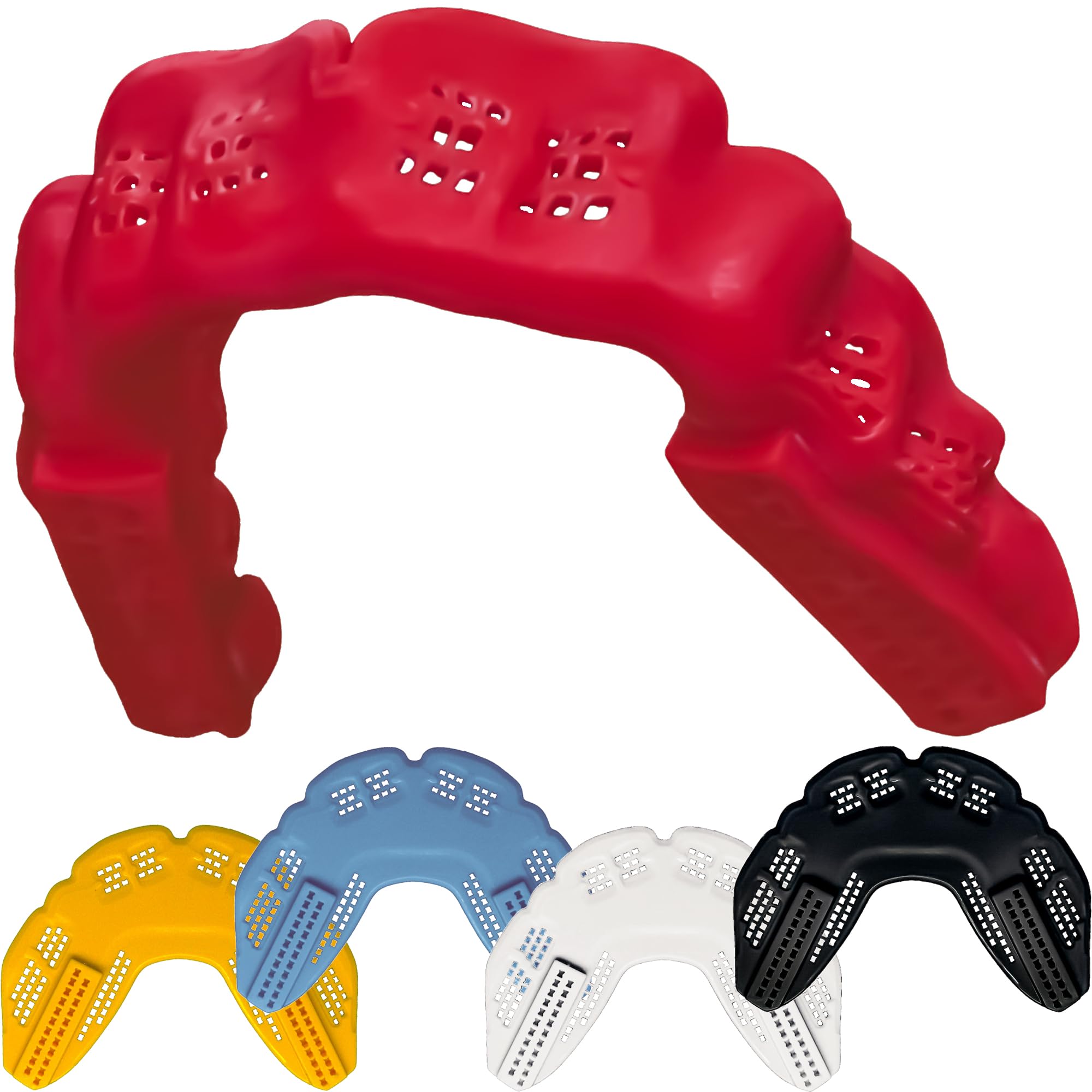 Braces Mouthguard, Bulletproof: World’s Thinnest & Strongest Sports Mouth Guard for Braces! Wrestling Football Basketball Hockey Rugby Lacrosse BJJ MMA Boxing Mouthpiece. Adult Youth Kids Mouth Piece