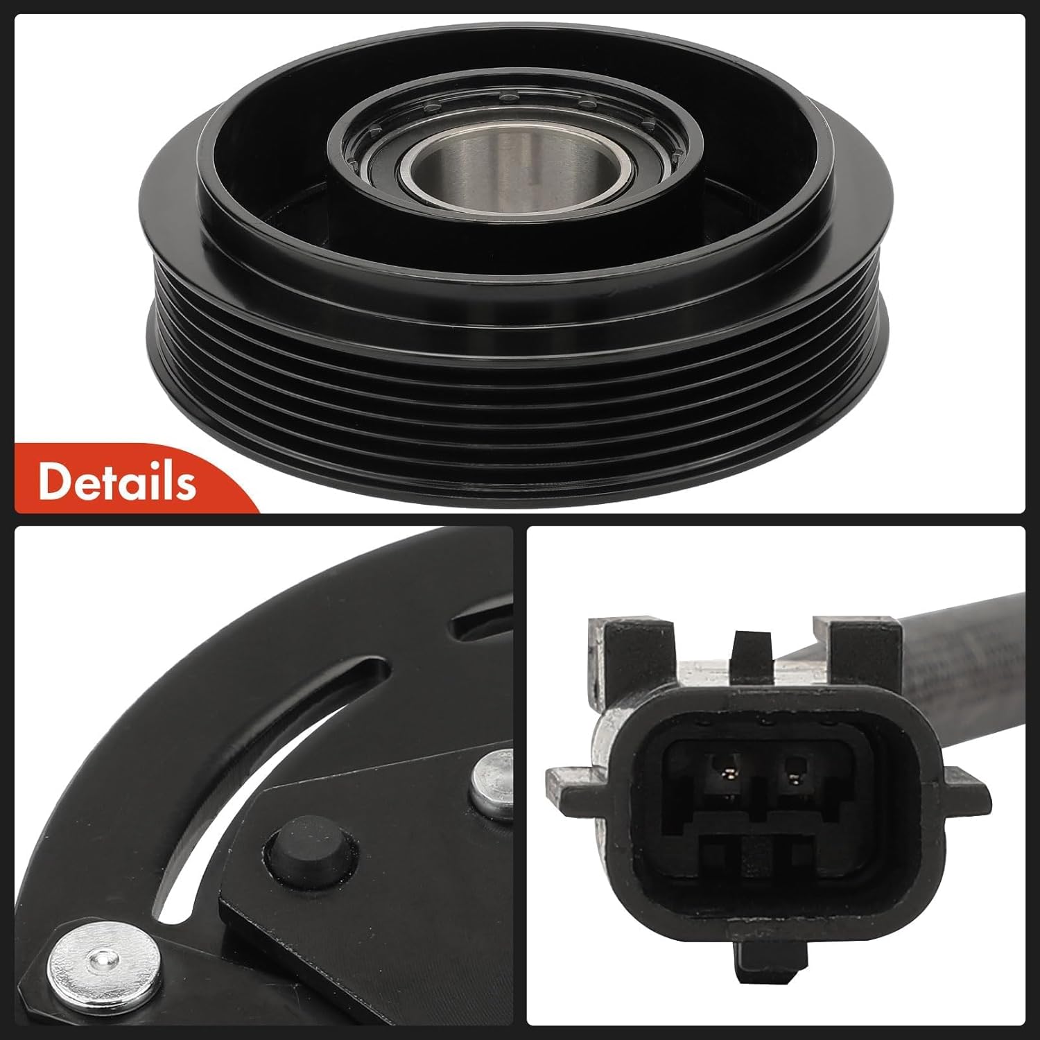 A-Premium A/C Compressor Clutch Kit Compatible with Nissan Altima 2.5L 2007-2012, Sentra 2.5L 2007-2012, DCS171C Style Only
