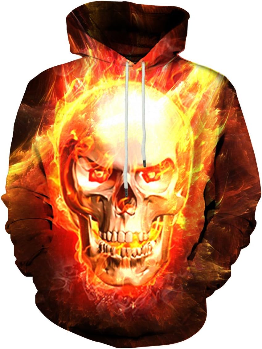 Unisex Colorful Graphic Hoodies 3D Print Cool Sweatshirt Cool Design with Pocket for Men and Women