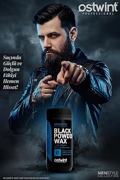 Ostwint Professional Siyahlaştırıcı Şekil Verici Topik Etkili Pudra Black Powder Wax – 20 gr Dolgun görünüm, güçlü şekillendirme ve doğal siyah etki tek üründe.