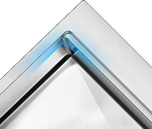 Miniatura 8 de ZUHNE Ledge - Fregadero para estación de trabajo de cocina, montaje inferior o superior, acero inoxidable calibre 16 (cuenco individual de 28