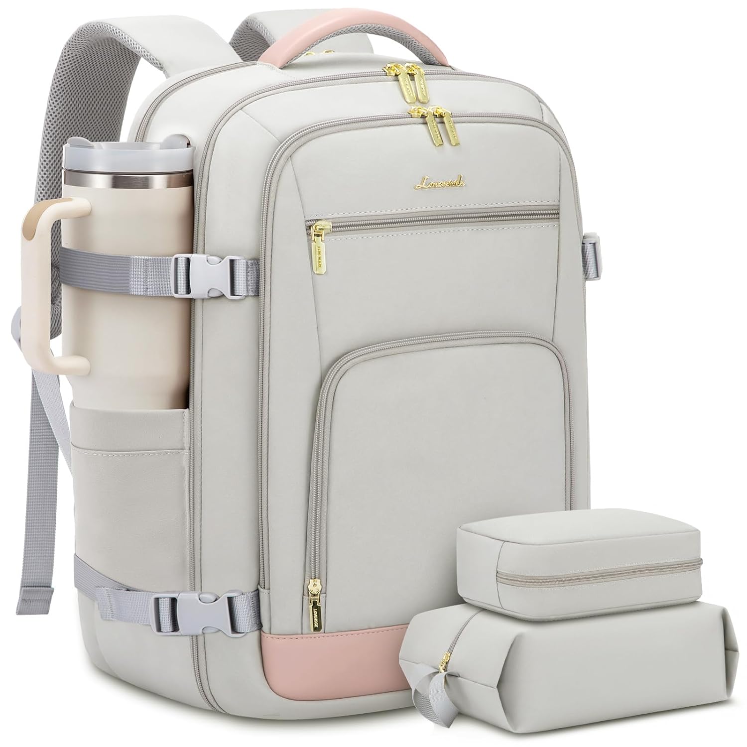 LOVEVOOK Travel Backpack For Women 40L Carry On Backpack Flight Approved TSA Personal Item Travel Bag Fits 17