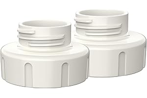 Dr. Brown's Replacement Parts for Customflow Double Electric Breast Pump: Narrow-to-Wide-Neck Baby Bottle Adapter (2-Pack)