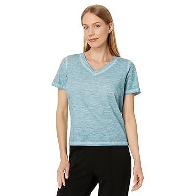 Eileen Fisher V Neck Short Sleeve T Shirts Women