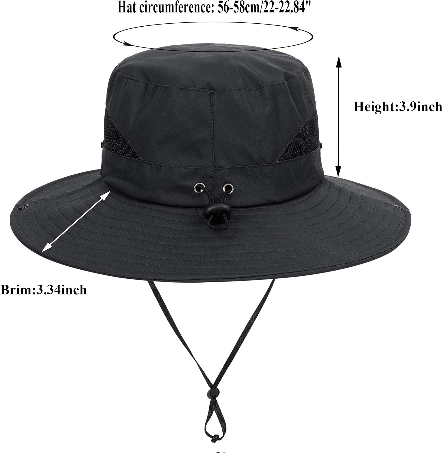 Outdoor Sun Hat Bucket Hats for Women Sun Protection Mesh Quick-Dry Cap UPF 50+ (Adjustable Size)