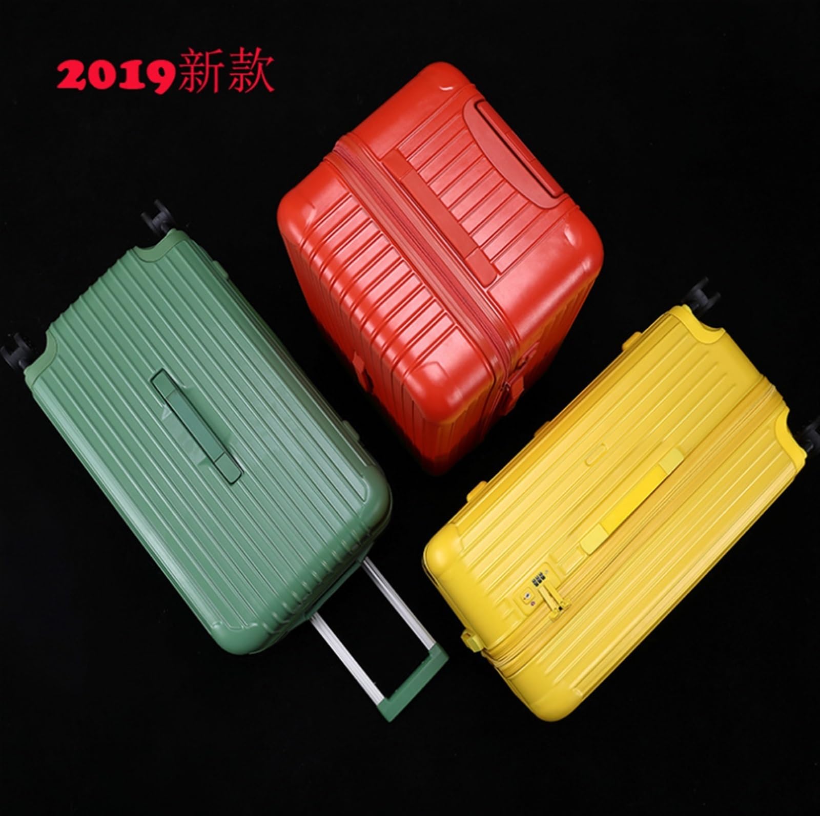 Bagaż Kabinowy Bagaż Z Zamkiem TSA, Obudowa PC + ABS Walizka Bagażowa Z Kółkami Obrotowymi Lekka Walizka Podróżna (Color : Rot, Size : 24 inch)