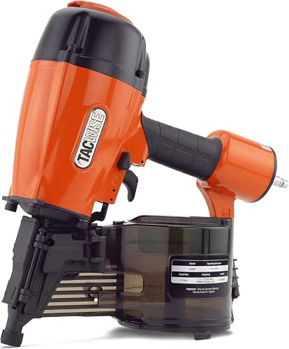 TACWISE JCN90V Air Coil Nail Gun, Uses Flat Top Coil