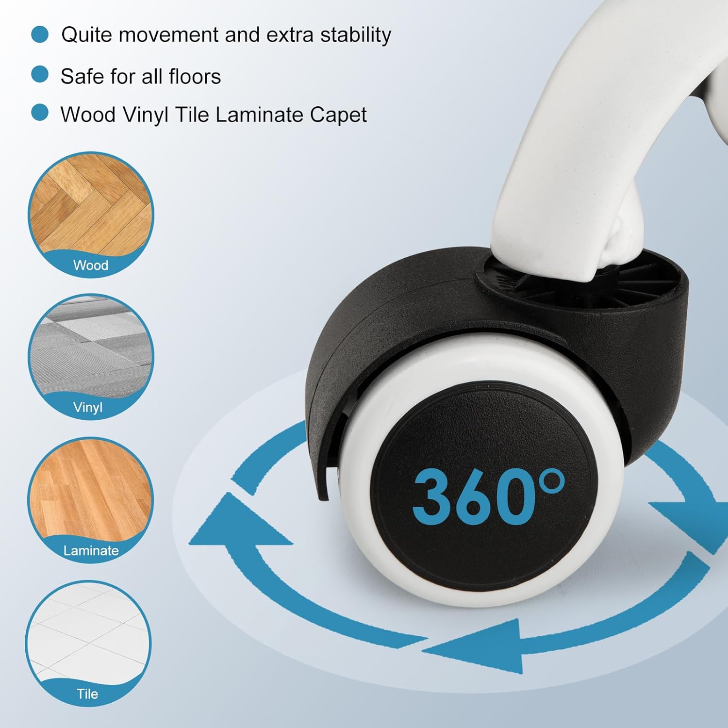 PUレザー ローリングスツール バックサポート付き 高さ調節可能 回転スツールチェア キャスター付き ドラフティングチェア スパ ス