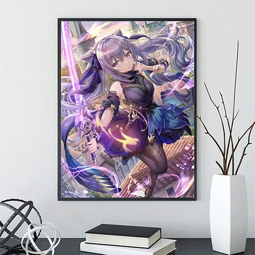 Miniatura 4 de Hoqubn DIY - Kits de pintura de diamante de impacto de Genshin para adultos y niños arte de diamante puntos de diamante pintura de diamantes por