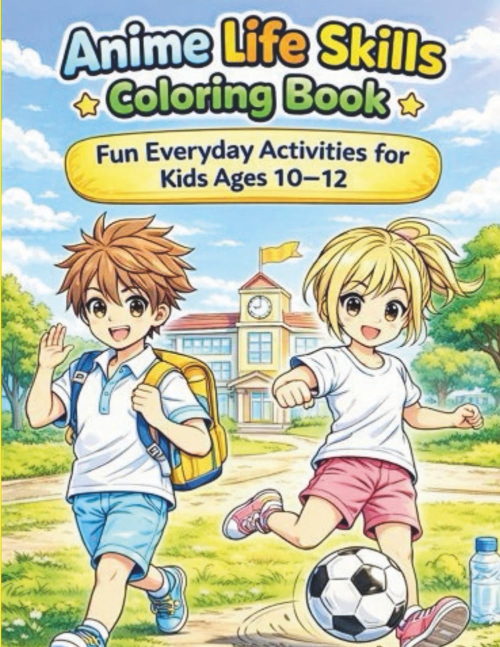 Anime Life Skills Coloring Book: Fun Everyday Activities for Kids