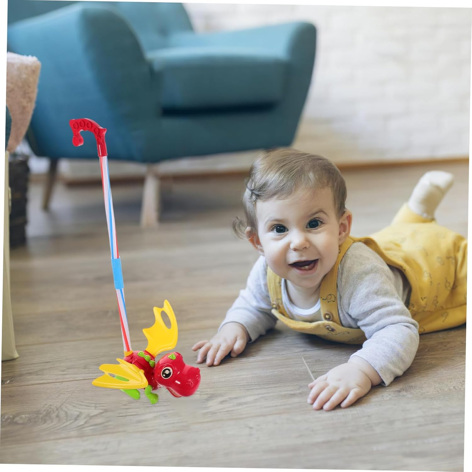 Dinosaur-Themed Push Walker Toy for Toddlers Engaging Push Pull Toy Promotes Walking Skills Safe and Easy to Use for Boys and Girls Learning to Walk image 2 of 7 B0F5DTB985