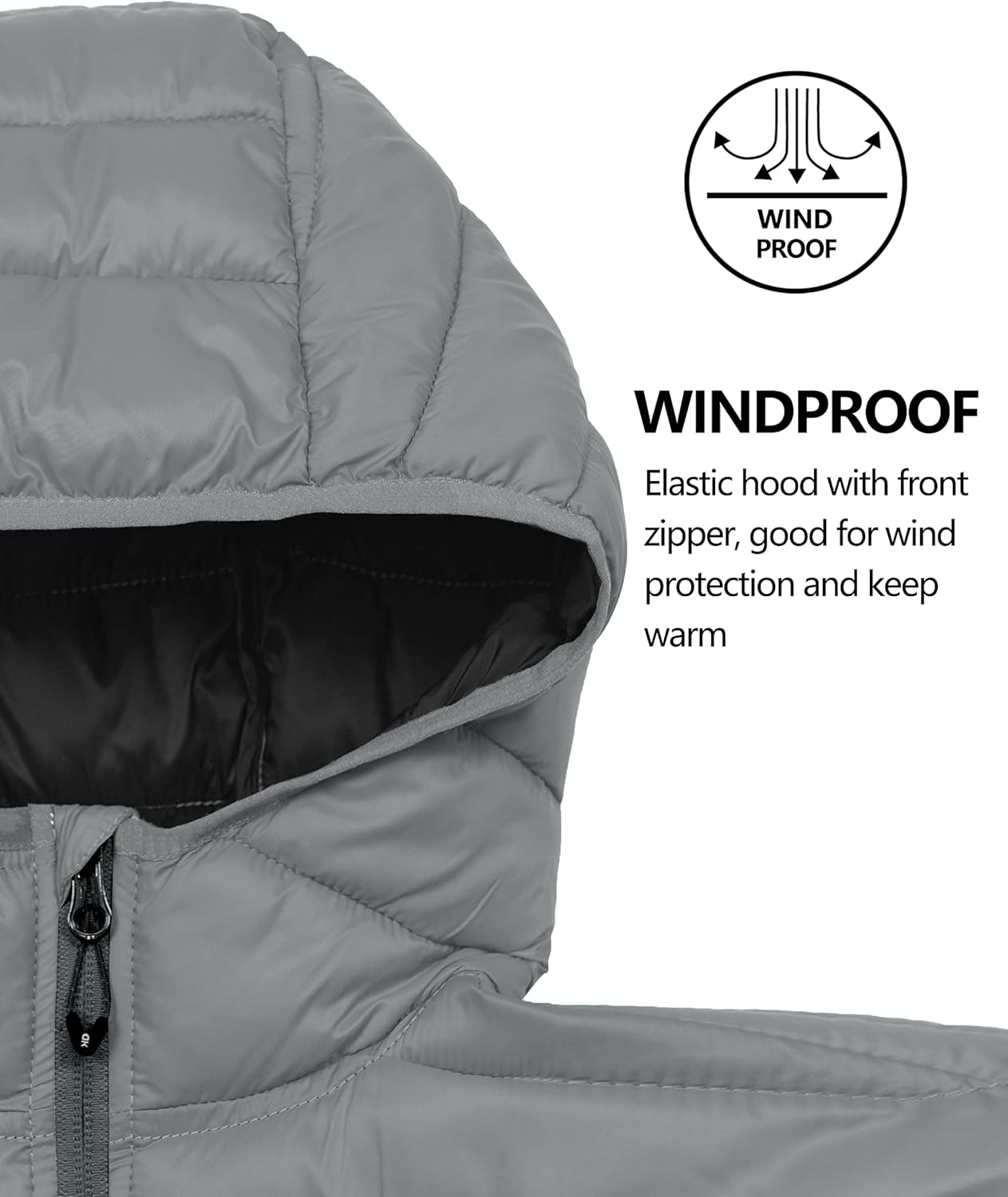 Little Donkey Andy Women's Packable Lightweight Puffer Jacket Hooded Windproof Winter Coat with Recycled Insulation : Sports & Outdoors