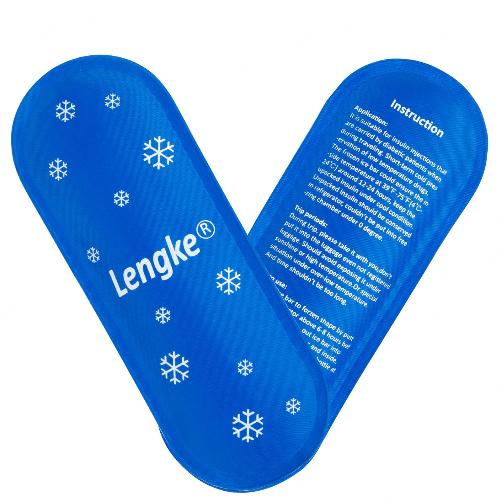 SUNMON 2 pcs ice Packs Suitable for Insulin Pen case, 75g * 2 Cooling Gel Pack for Insulin Cool, for Insulin Pen Cooler Travel Cases and Travel Medication Coolers 17.5 x 6.8 x 0.7 cm(Nylon)