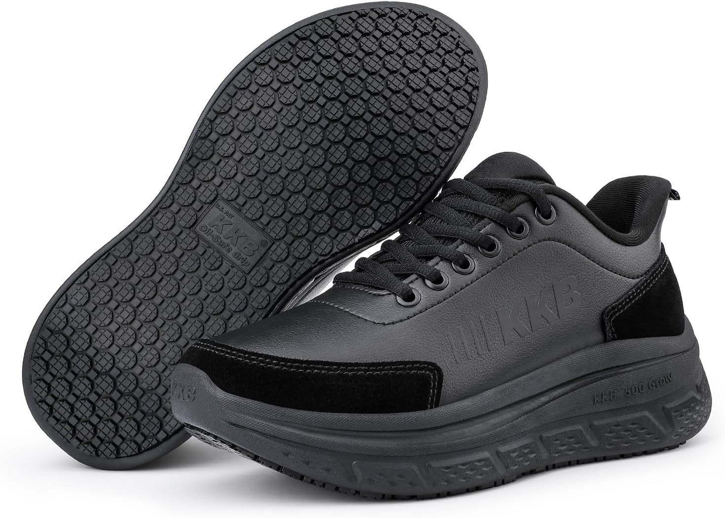 Non Slip Work Shoes Women Slip-On Walking Shoes for Women Waterproof Sneakers for Restaurant Kitchen Nursing with Arch Fit Support Orthopedic - Image 4