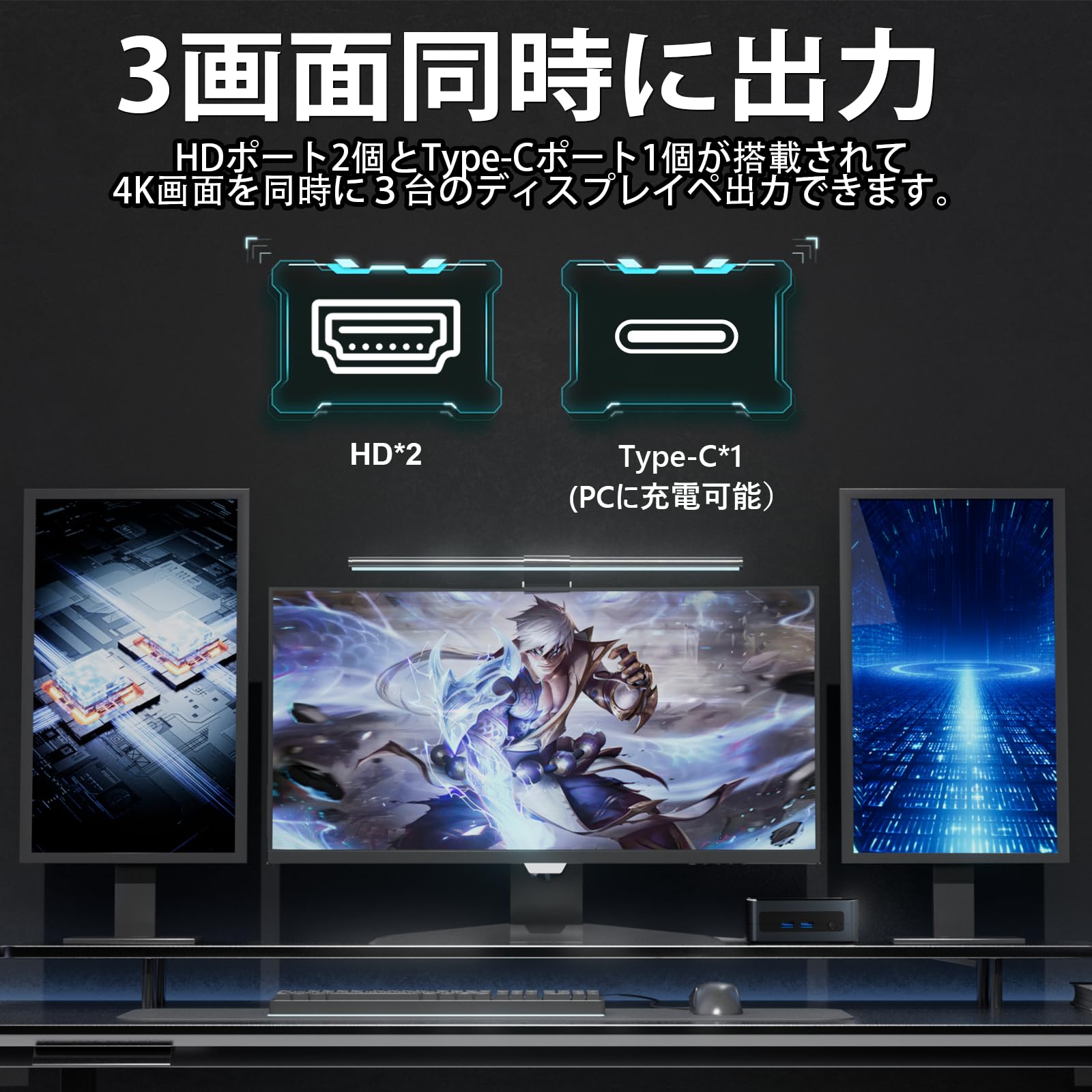 Amazon.co.jp: ミニPC Ryzen 4コア8スレッド（最大3.7GHz） 16GB