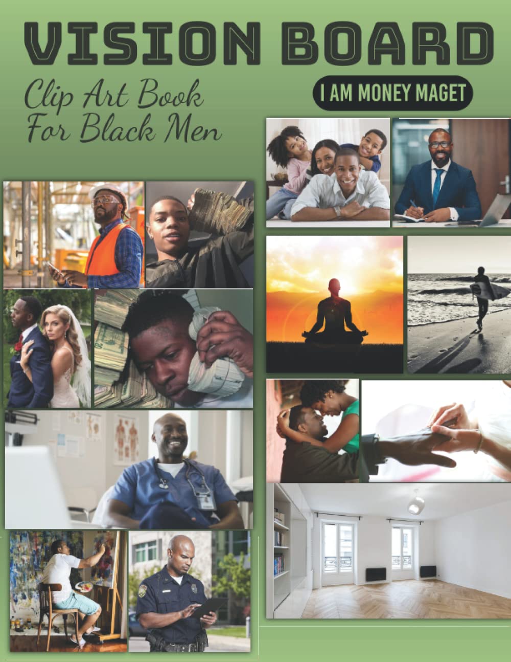 Buy Vision Board Clip Art Book for Magic Black Men 200+ Pictures