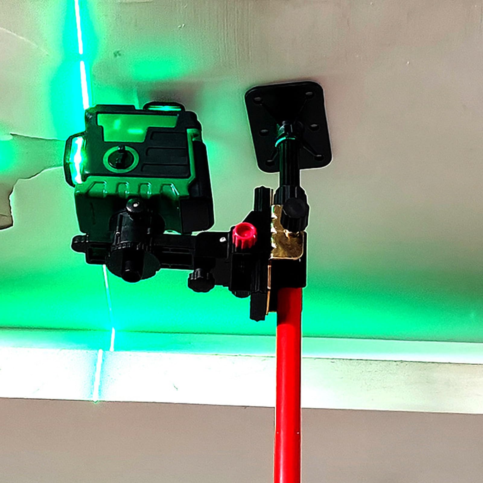 Alomejor Level Mounting Pole 4M Adjustable Tool | Robusto, multiuso, facile installazione, capacità di carico di 20 kg, design staccabile, adatto per gli appaltatori