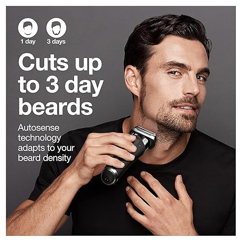 Miniatura 4 de Braun Maquinilla de afeitar eléctrica para hombres afeitadora de papel de aluminio impermeable serie 9 de 9390 cc afeitado húmedo y seco con