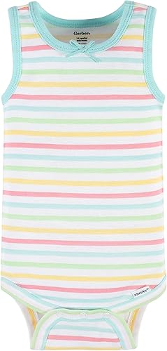 Miniatura 2 de Gerber Paquete de 4 mamelucos sin mangas para bebés Pink Ice Cream, Pink Princess, Pink Sea Creatures, White Flamingos, Cat, Flamingo, Ice Cream,