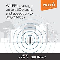 Vista 8 de ARRIS (G36) - Combo de enrutador de módem por cable - Fast DOCSIS 3.1 Multi-Gigabit WiFi 6 (AX3000), aprobado para Comcast Xfinity, Cox, Spectrum