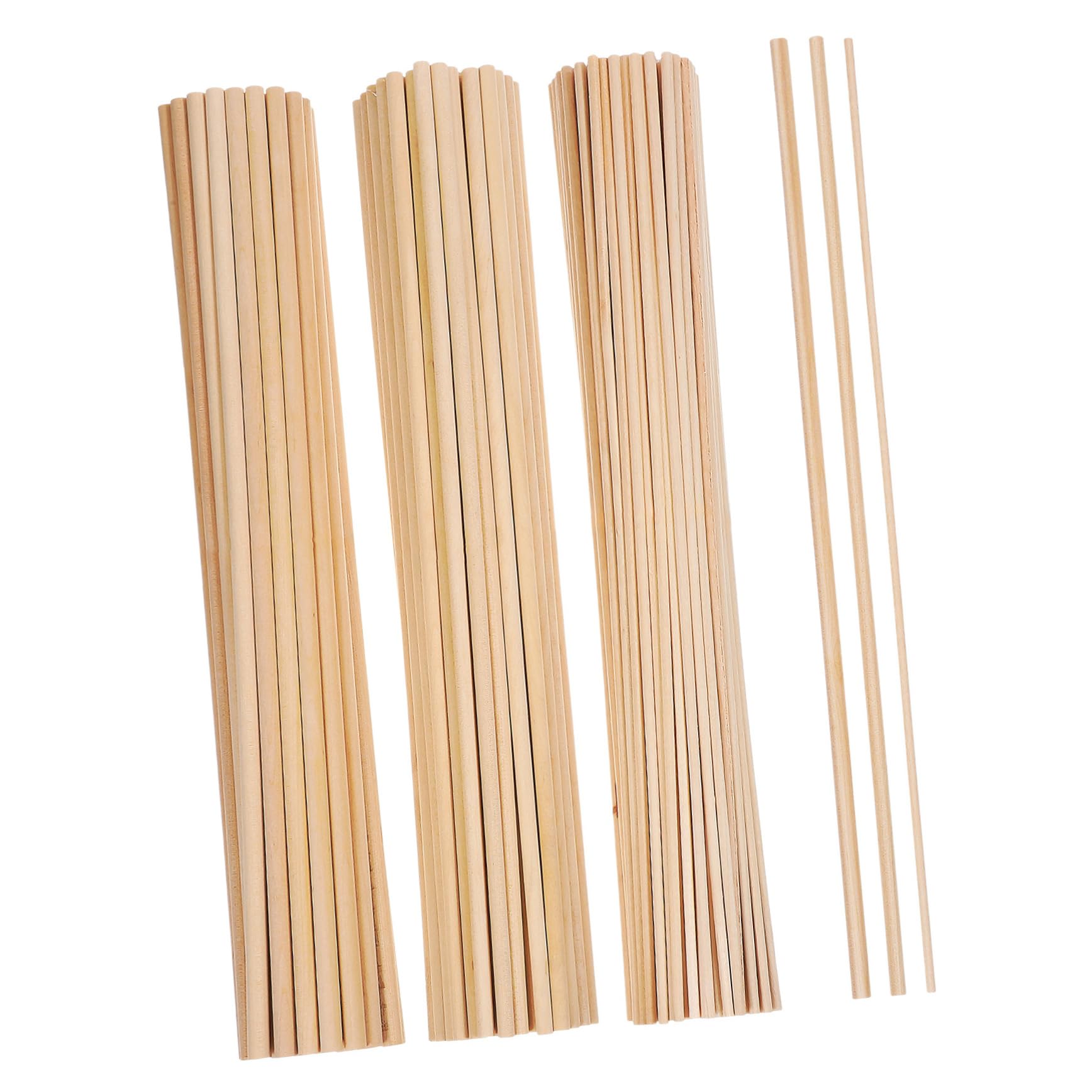 Bâtons ronds bois sans échardes pour projets manuels et loisirs créatifs