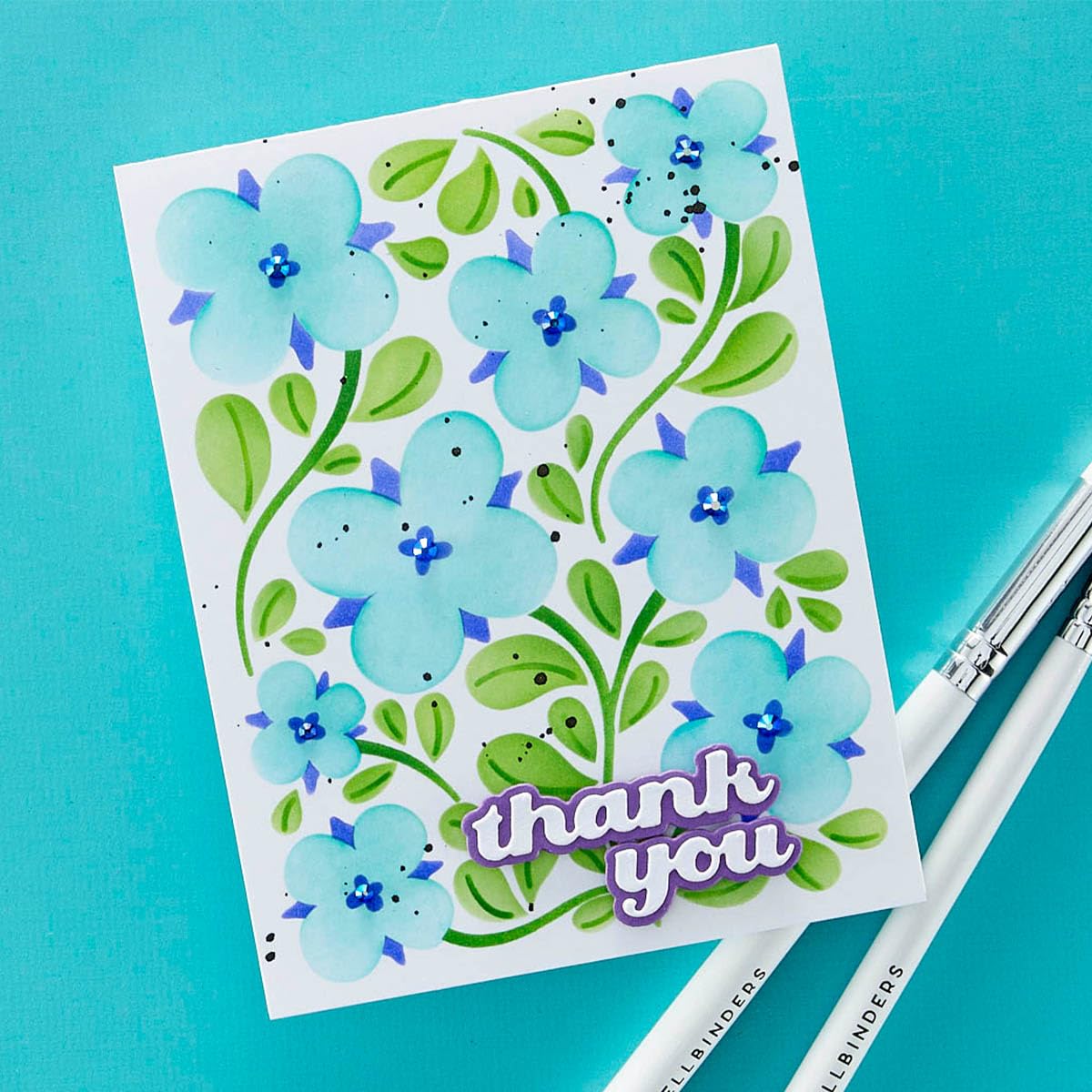 Spellbinders 4-4.5 x 6 Stencils, ONE, Clear - Image 4