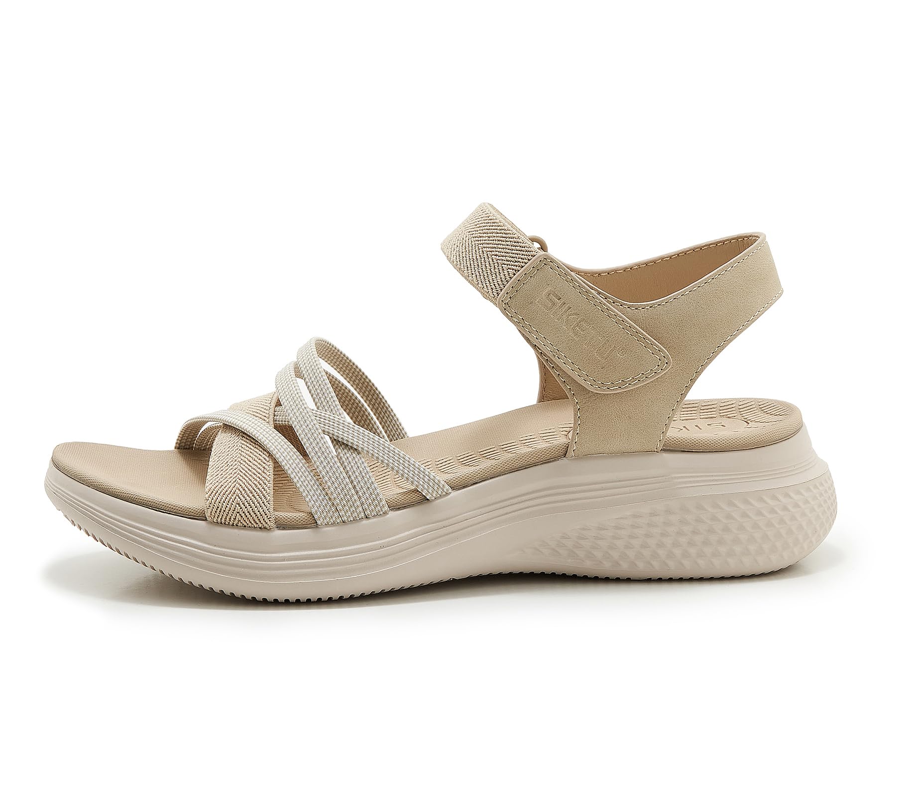 Meik Mangni Damen Trekking Sandalen Sommer Wandersandalen Bequeme Plateau Sandaletten rutschfeste Sportsandalen Flache Flache 35-42 EU