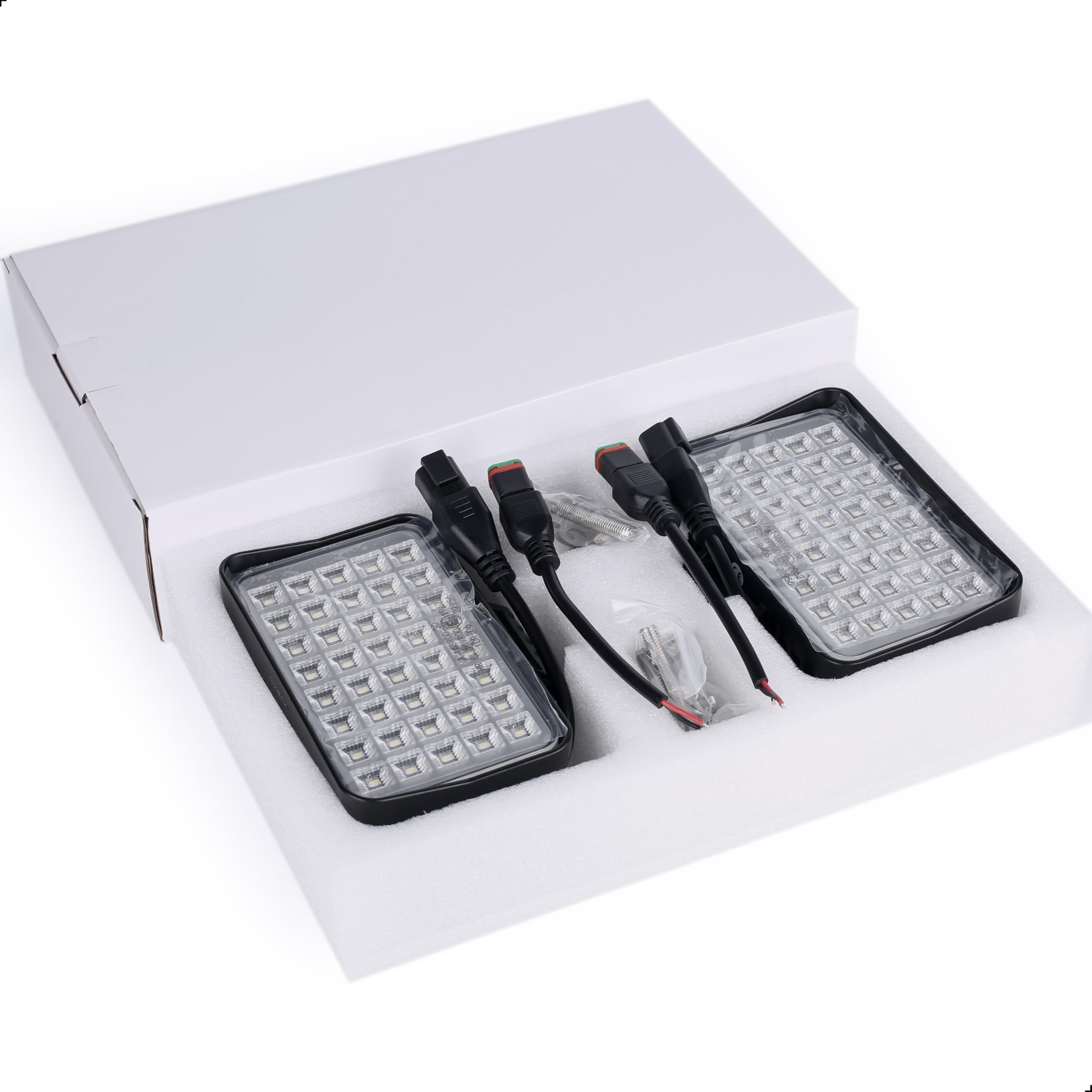 Reflektor LED do traktora 6", dodatkowy reflektor LED, 80 W, 9600 lm, reflektor roboczy, bumper do samochodów ciężarowych, łodzi, ciężarówek, koparek, pojazdów rolniczych, przyczep, 2 sztuki