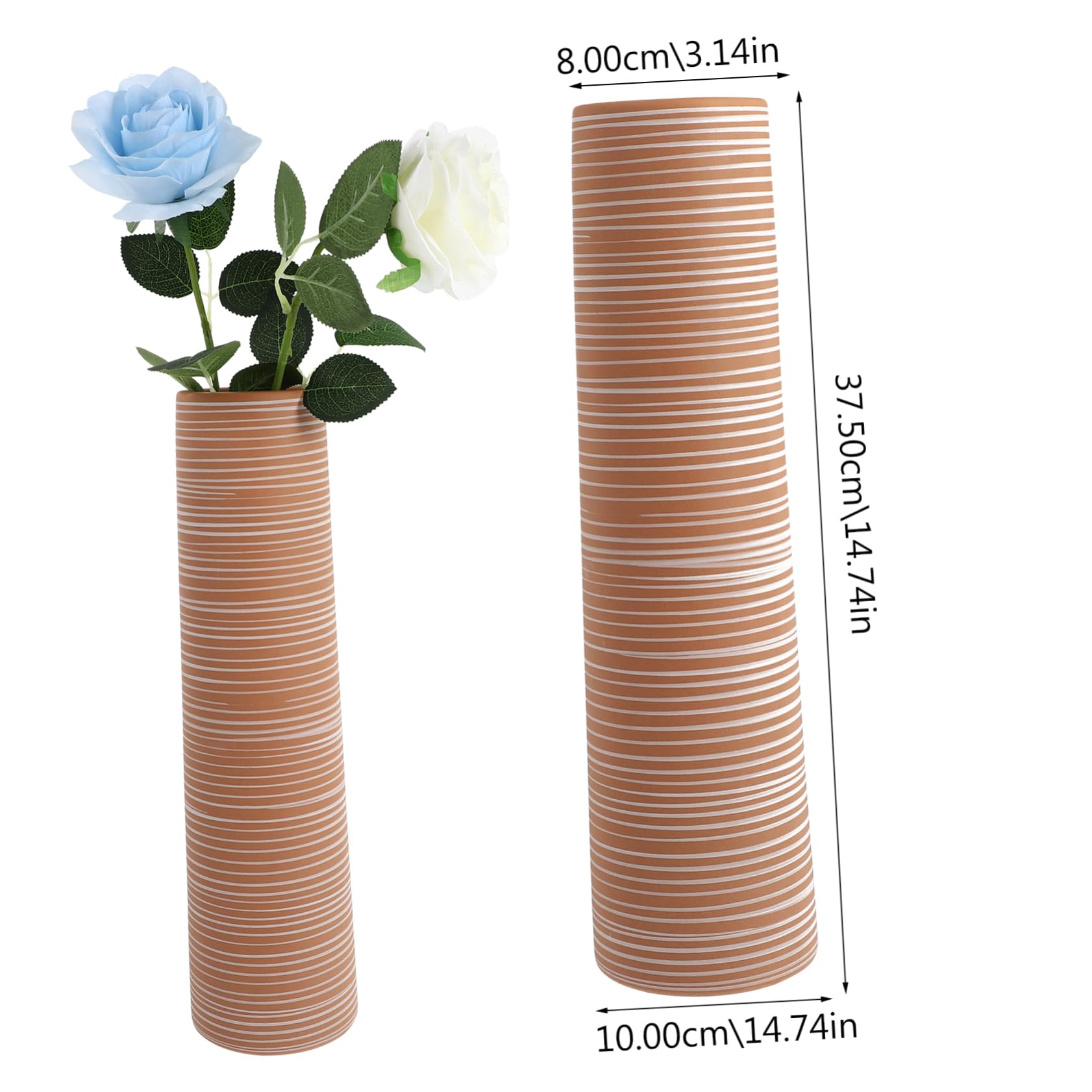 Cabilock Vaso in Ceramica per Fiori, Vaso Idroponico Decorativo, Stile Moderno Creativo, per Composizioni Floreali, Decorazione Casa e Balcone