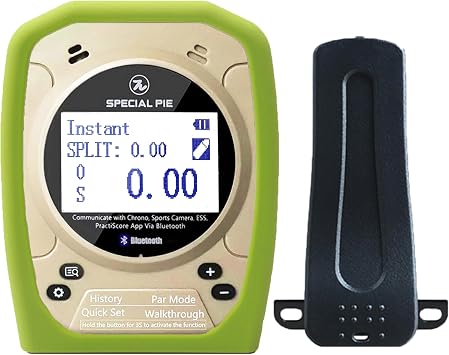 Shot Timer for Shooting Competition - Upgraded Shot Timer for Training, Shooting Timer with Silicone Case, Timer Shield, Ideal for IPSC, IDPA, USPSA Desert/Green