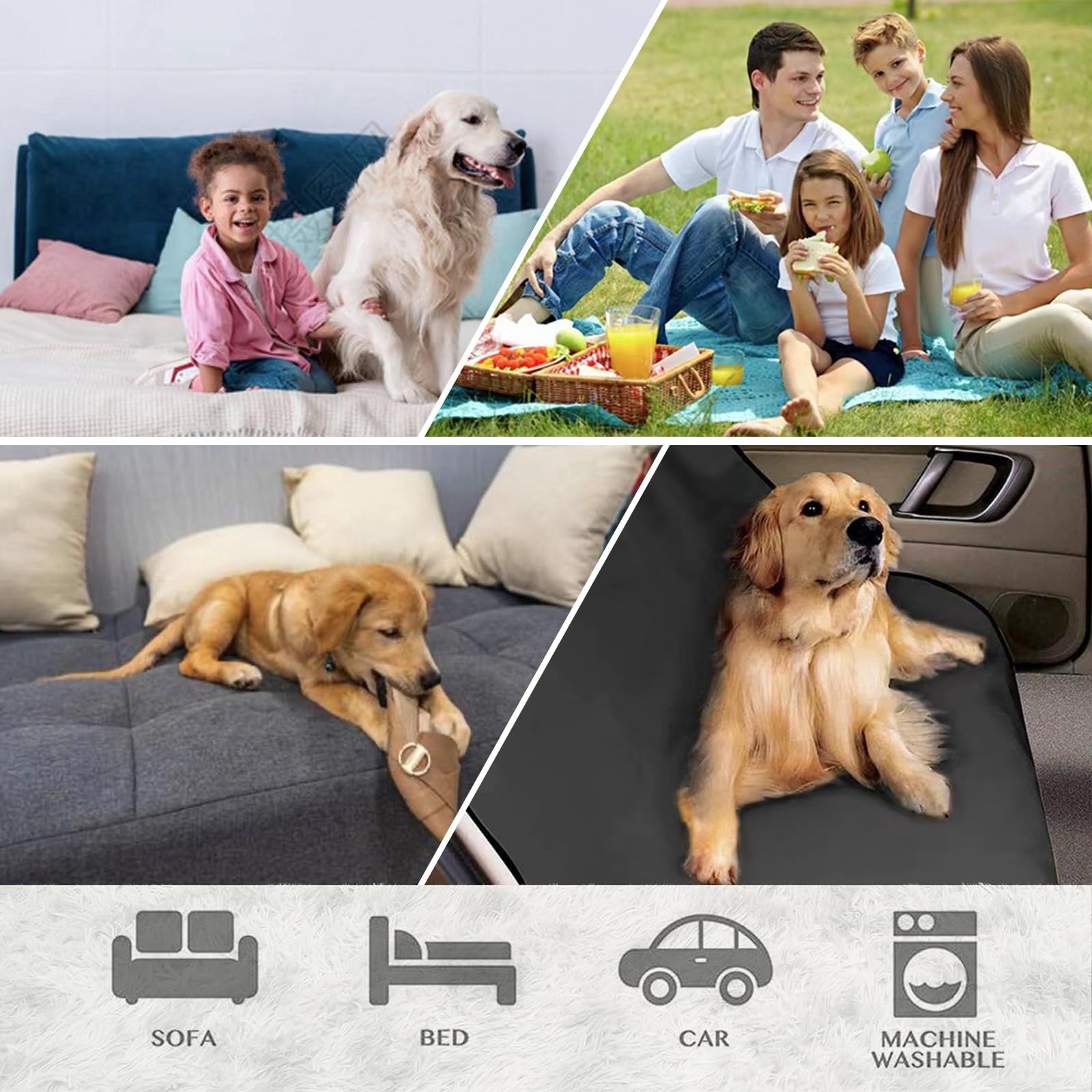 Topmast Hondenmat Comfy - Hondenmand voor op de bank - 90 x 80 cm Topmast Hondenmat Comfy - Hondenmand voor op de bank - 90 x 80 cm